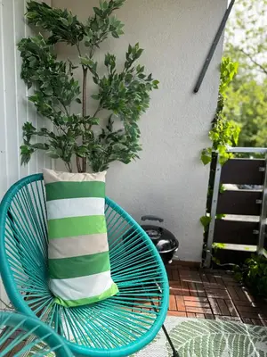 Ein Garten an der Unterkunft Gemütliche Wohnung Karlsruhe