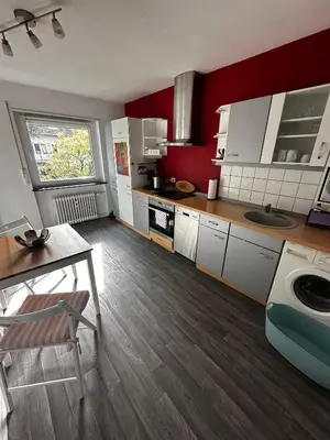 Küche/Küchenzeile in der Unterkunft Gemütliche Wohnung Karlsruhe