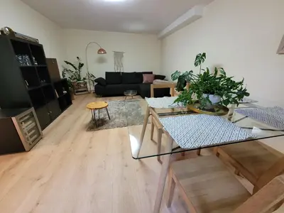 Küche/Küchenzeile in der Unterkunft Ferienwohnung Riesling