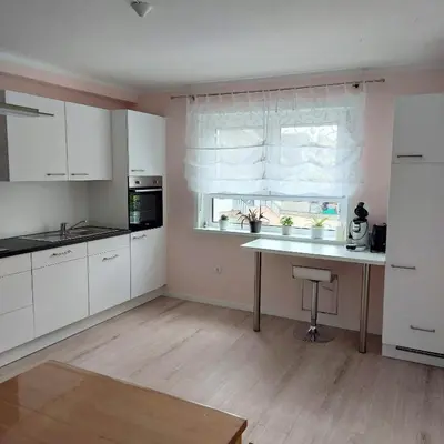 Küche/Küchenzeile in der Unterkunft Ferienwohnung Hanna