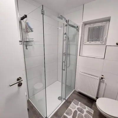 Ein Badezimmer in der Unterkunft Ferienwohnung Hanna