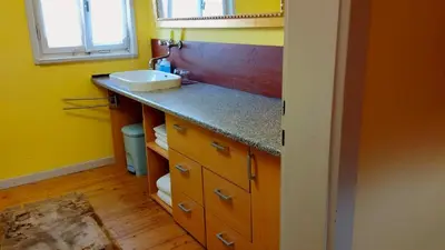 Küche/Küchenzeile in der Unterkunft Zimmer mit zwei Räumen