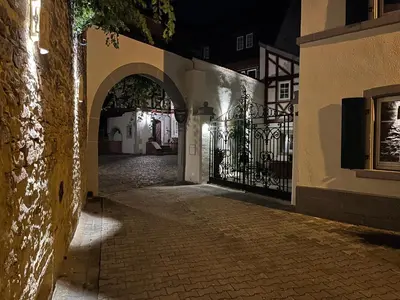 Das Gebäude in dem sich die Ferienwohnung befindet