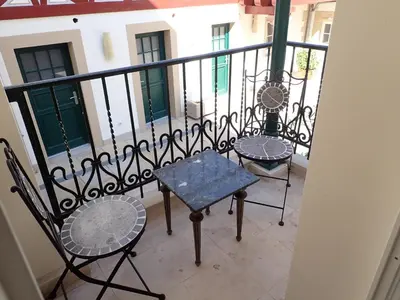 Ein Balkon oder eine Terrasse in der Unterkunft Karlbacher Domizil Ferienwohnungen
