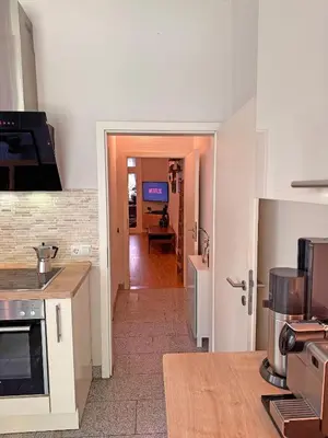 Küche/Küchenzeile in der Unterkunft Mediterrane EG-Wohnung / BASF-Nähe / 650mbit WLAN