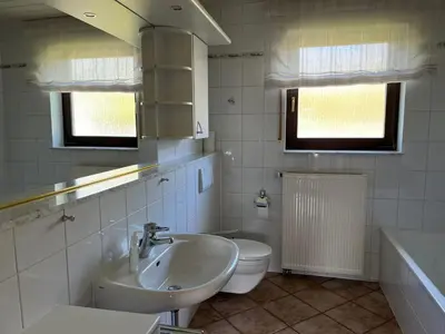 Ein Badezimmer in der Unterkunft Weingut Sparrmühle Clarissa und Werner Manz GbR
