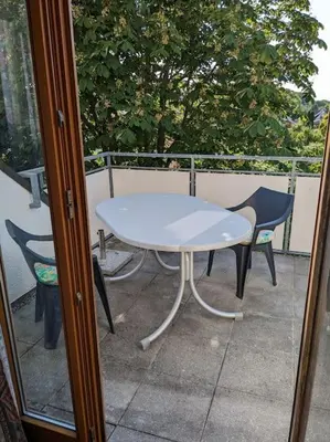 Ein Balkon oder eine Terrasse in der Unterkunft Apartment in Ludwigsburg