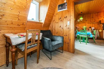 Ein Sitzbereich in der Unterkunft Ferienwohnung historischer Markt