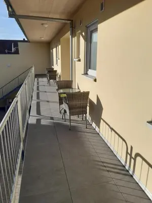 Ein Balkon oder eine Terrasse in der Unterkunft Kleine Auszeit - Ferienwohnungen in Flonheim
