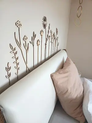 Ein Bett oder Betten in einem Zimmer der Unterkunft Ferienwohnung Grünoase mit Sonnenbalkon