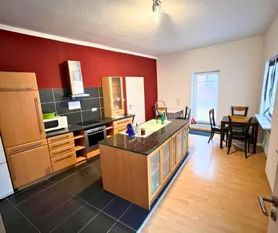Küche/Küchenzeile in der Unterkunft 4RENT Apartments - Monteurzimmer
