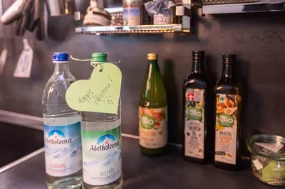 Getränke in der Unterkunft Fancy Loft mit Traumblick