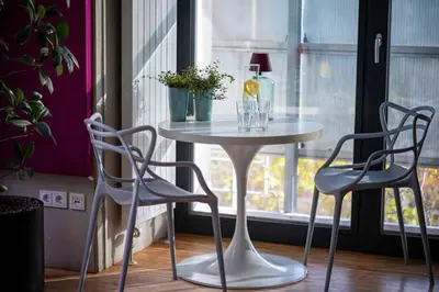 Ein Sitzbereich in der Unterkunft Fancy Loft mit Traumblick