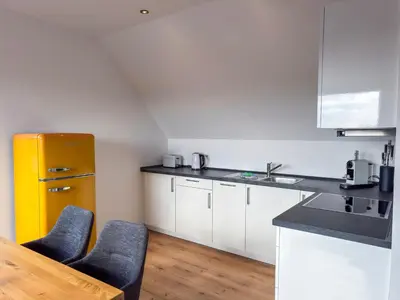 Küche/Küchenzeile in der Unterkunft Vyne Apartments - Dachterrasse - Grill - Parkplatz