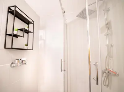 Ein Badezimmer in der Unterkunft City Loft - 5 Min Rhein-Galerie