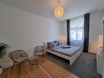 Ein Bett oder Betten in einem Zimmer der Unterkunft Süße Marie 7