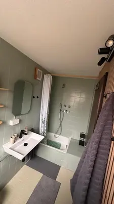 Ein Badezimmer in der Unterkunft Apartment im Gründle