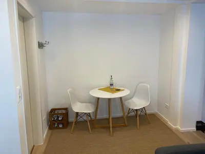 Ein Sitzbereich in der Unterkunft Marktblick-Besigheim
