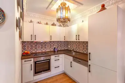 Küche/Küchenzeile in der Unterkunft PMC Business Apartments