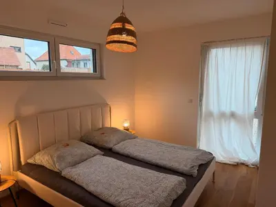Ein Bett oder Betten in einem Zimmer der Unterkunft Gemütliches Wohnen