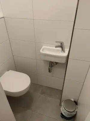 Ein Badezimmer in der Unterkunft Gästehaus Windheim Grötzingen