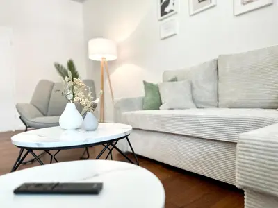 Ein Sitzbereich in der Unterkunft MyStay I Central Lofts I Superior Design Apartments Heidelberg