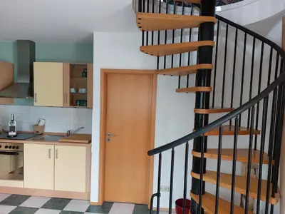 Küche/Küchenzeile in der Unterkunft Ferienwohnung in Worms