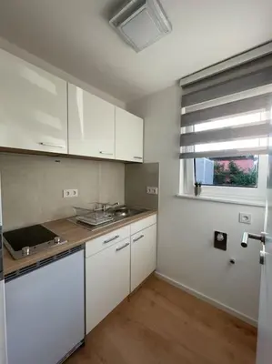 Küche/Küchenzeile in der Unterkunft Kasa Klemm - helle und zentral gelegene Wohnung