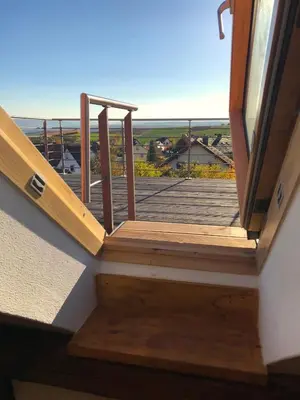 Ein Balkon oder eine Terrasse in der Unterkunft Lichtdurchflutetes Traum-Loft mit Panoramablick