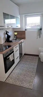 Küche/Küchenzeile in der Unterkunft ~Ferienwohnung Sandhausen / HD~