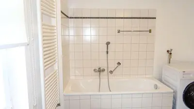 Ein Badezimmer in der Unterkunft Das Schindelhaus