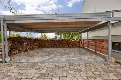 Grundriss der Unterkunft Exklusive Villa-Eggert mit Kamin & Terasse für 6 Personen im Bretten