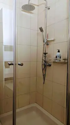 Ein Badezimmer in der Unterkunft ZAUBERFROSCH - ankommen und Zuhause fühlen - Apart-VL