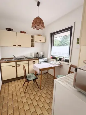 Küche/Küchenzeile in der Unterkunft Ferienwohnung Fischer