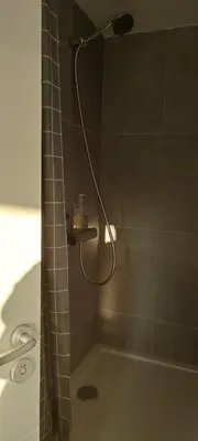 Ein Badezimmer in der Unterkunft Gästezimmer Waldblick Leinsweiler