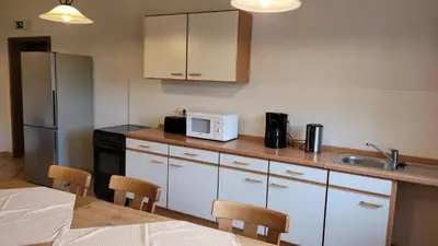 Küche/Küchenzeile in der Unterkunft Gästehaus Stephanie