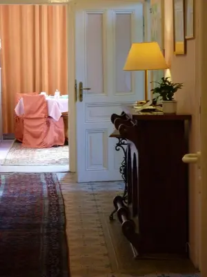Ein Bett oder Betten in einem Zimmer der Unterkunft Hotel Waldfriede