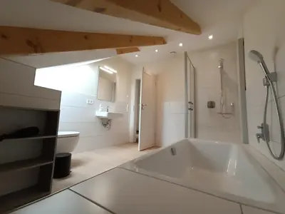 Ein Badezimmer in der Unterkunft Weinrebenblick
