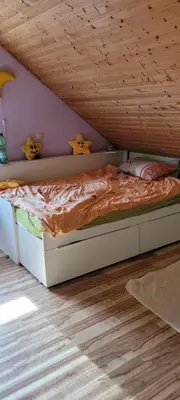 Ein Bett oder Betten in einem Zimmer der Unterkunft Selzen