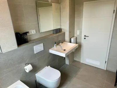 Ein Badezimmer in der Unterkunft Rhein Quartier - Biebesheim