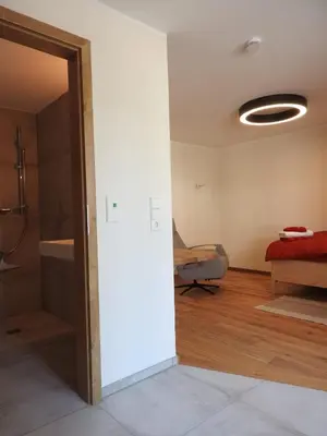 Ein Bett oder Betten in einem Zimmer der Unterkunft Einzel- Monteurzimmer barrierfrei