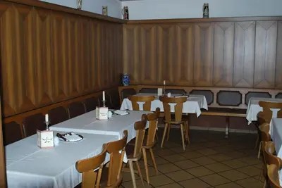 Ein Sitzbereich in der Unterkunft Hotel Gasthof “Goldener Engel”