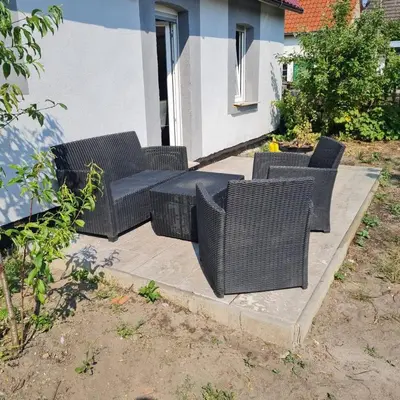 Ein Sitzbereich in der Unterkunft Klein und ruhig! Apartment zum entspannen