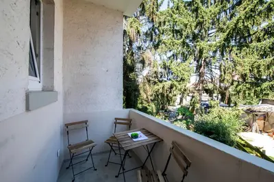 Ein Balkon oder eine Terrasse in der Unterkunft Work & Stay in Mannheim