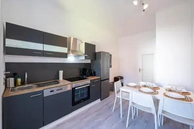 Küche/Küchenzeile in der Unterkunft Work & Stay in Mannheim
