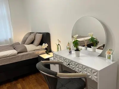 Ein Sitzbereich in der Unterkunft VIP Wohnung Heidelberg