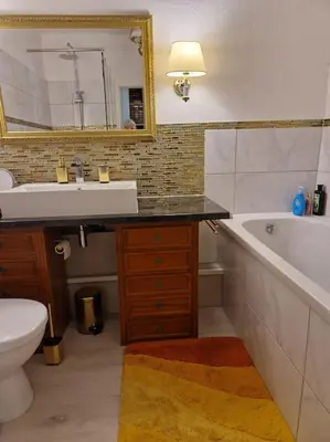 Ein Badezimmer in der Unterkunft Stilvoll und gemütlich