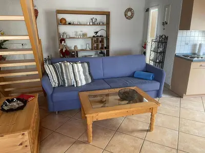Ein Sitzbereich in der Unterkunft Glattbacher Hof