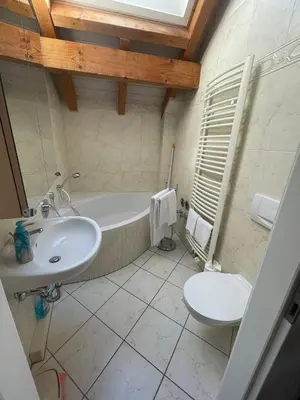 Ein Badezimmer in der Unterkunft Glattbacher Hof