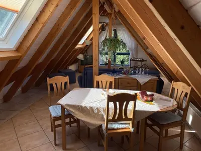 Ein Sitzbereich in der Unterkunft Glattbacher Hof